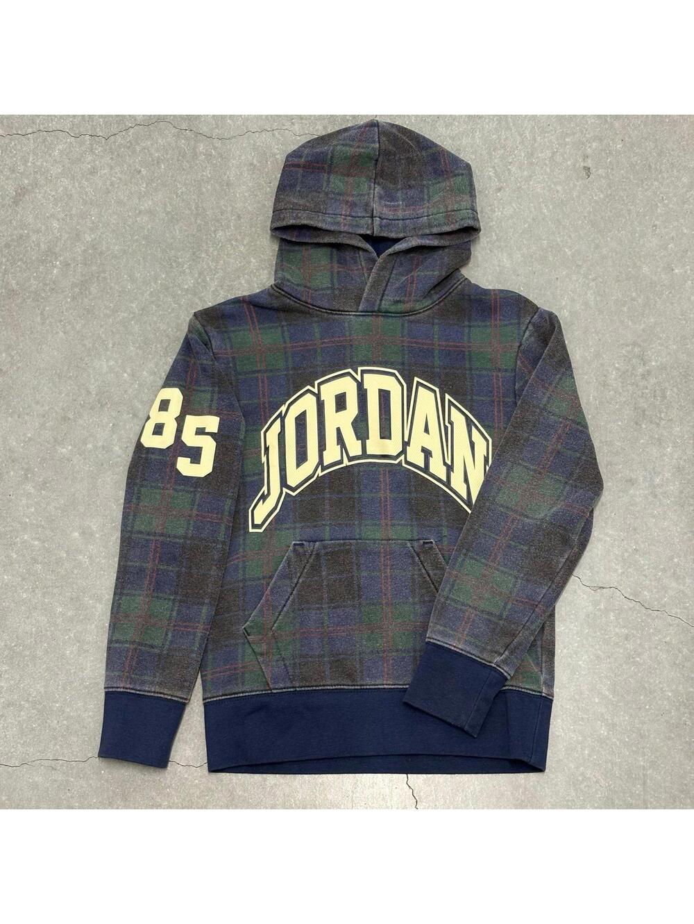 Nike Air Jordan Kids Plaid Hoodie